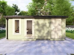 Budget Living Longford Garden Log Cabin 5.9m x 4.0m -Mycabin.ie