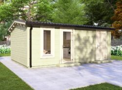 Budget Living Longford Garden Log Cabin 5.9m x 4.0m -Mycabin.ie