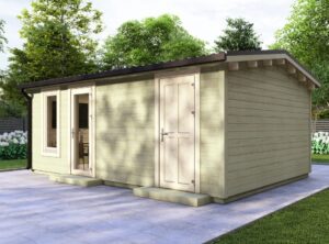 Budget Living Longford Garden Log Cabin 5.9m x 4.0m -Mycabin.ie