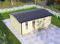 Budget Living Longford Garden Log Cabin 5.9m x 4.0m -Mycabin.ie