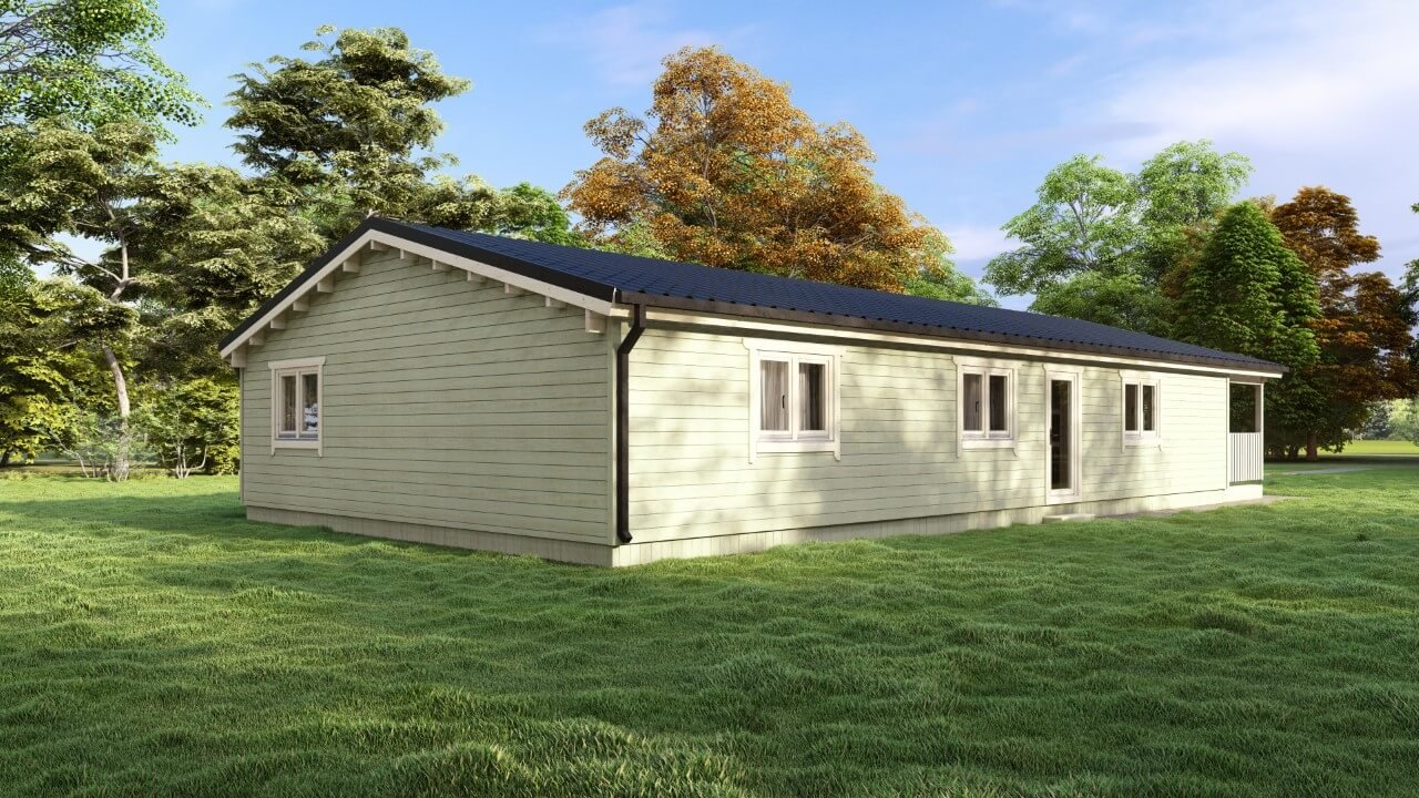 Four Bedroom A Log Homes Exterior Four Bedroom A Log Homes- Mycabin.ie