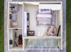 Barn Style Armagh A2 Log Cabin- Mycabin.ie