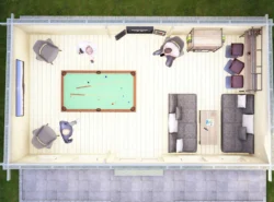 Derry XXL Log Cabin 7x4 Interior