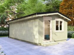 One Bed D Residential Log Cabin Interior - Mycabin.ie