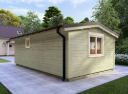 One Bed D Residential Log Cabin Interior - Mycabin.ie