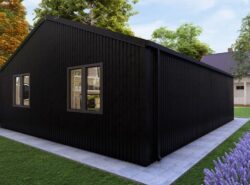 Barn Style 2 Bed Log Cabin Exterior -MyCabin.ie