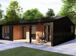 3 BED L Log Cabin - Mycabin.ie