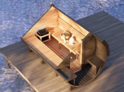 Barrel Thermo wood sauna M -Mycabin.ie