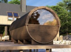 Barrel Thermo wood sauna L -Mycabin.ie