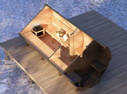 Barrel Thermo wood sauna L -Mycabin.ie