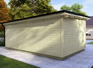 Dingle Garden Log Cabin Exterior