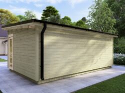 Dingle Garden Log Cabin Exterior