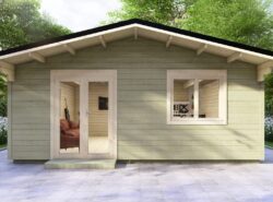 Donegal Garden Log Cabin Exterior