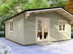 Donegal Garden Log Cabin Exterior