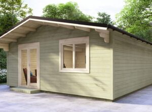 Donegal Garden Log Cabin Exterior