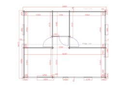 Residential Barn Style 2 Bedroom F Log Cabin Floor Plan -Mycabin.ie
