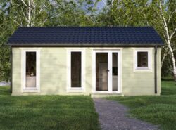 Residential 2 Bed F Log Cabin Exterior -Mycabin.ie