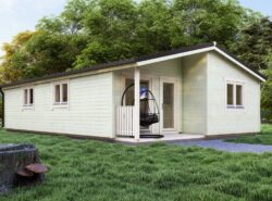 Residential 3 Bed B Log Cabin Exterior -Mycabin.ie
