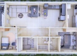 3 Bed B Log Home Interior -Mycabin.ie