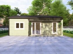 Residential Barn Style Two Bedroom H Log Cabin -Mycabin.ie