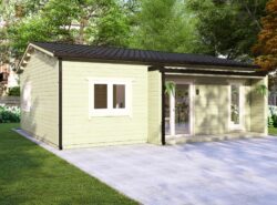 Residential Barn Style Two Bedroom H Log Cabin -Mycabin.ie