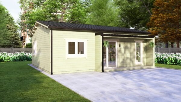 Residential Barn Style Two Bedroom H Log Cabin -Mycabin.ie