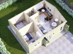 Residential Barn Style Two Bedroom H Log Cabin -Mycabin.ie