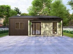 Residential Barn Style Two Bedroom H Log Cabin -Mycabin.ie