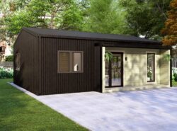 Residential Barn Style Two Bedroom H Log Cabin -Mycabin.ie