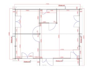 Residential Two Bedroom H Log Cabin -Mycabin.ie