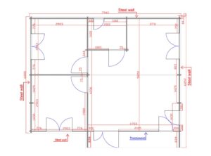 Residential Barn Style Two Bedroom H Log Cabin -Mycabin.ie