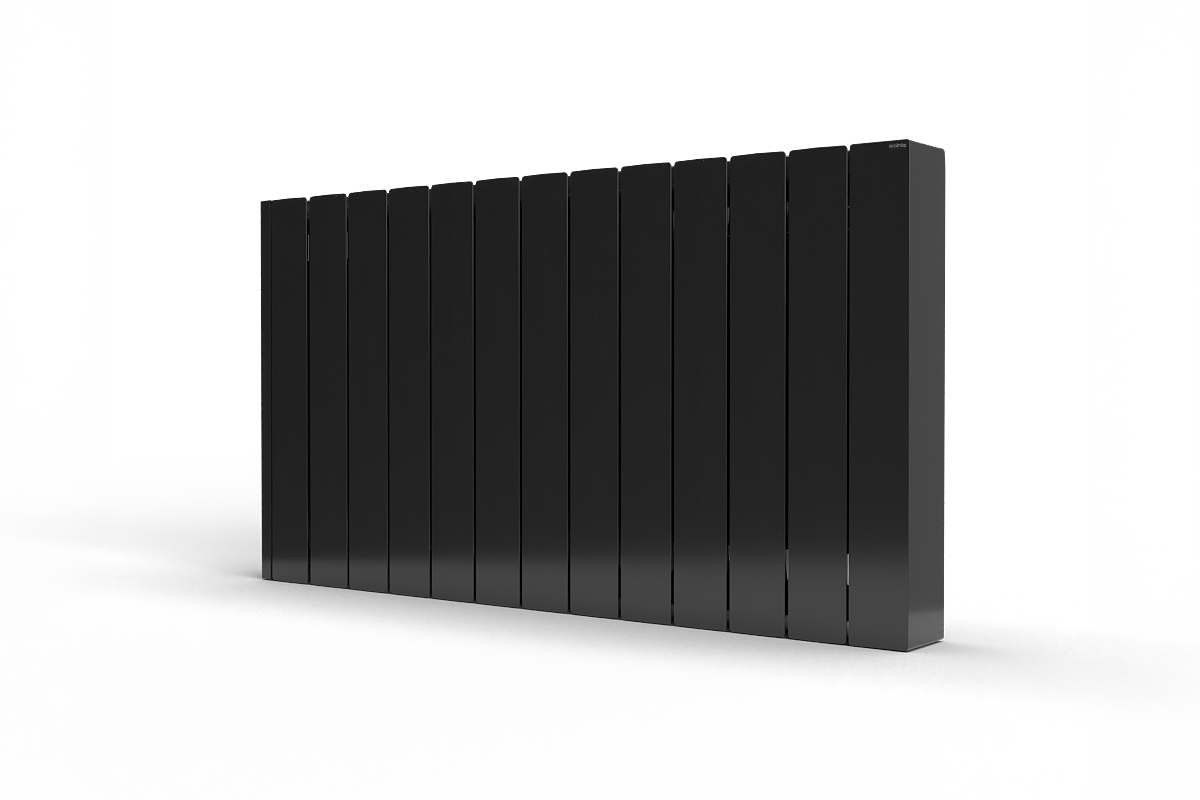 Rointe Belize - BRIB1800RAD3 Wi-Fi Electric Radiator, Black, 1800W, 12 Elements -Mycabin.ie