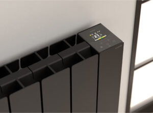 Rointe Belize - BRIB1200RAD3 Wi-Fi Electric Radiator, Black, 1200W, 8 Elements -Mycabin.ie