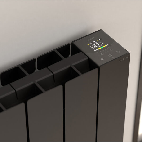 Rointe Belize - BRIB1200RAD3 Wi-Fi Electric Radiator, Black, 1200W, 8 Elements -Mycabin.ie