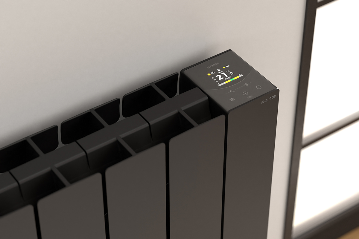 Rointe Belize - Wi-Fi Electric Radiator, Black Rointe Belize - BRIB1200RAD3 Wi-Fi Electric Radiator, Black, 1200W, 8 Elements -Mycabin.ie