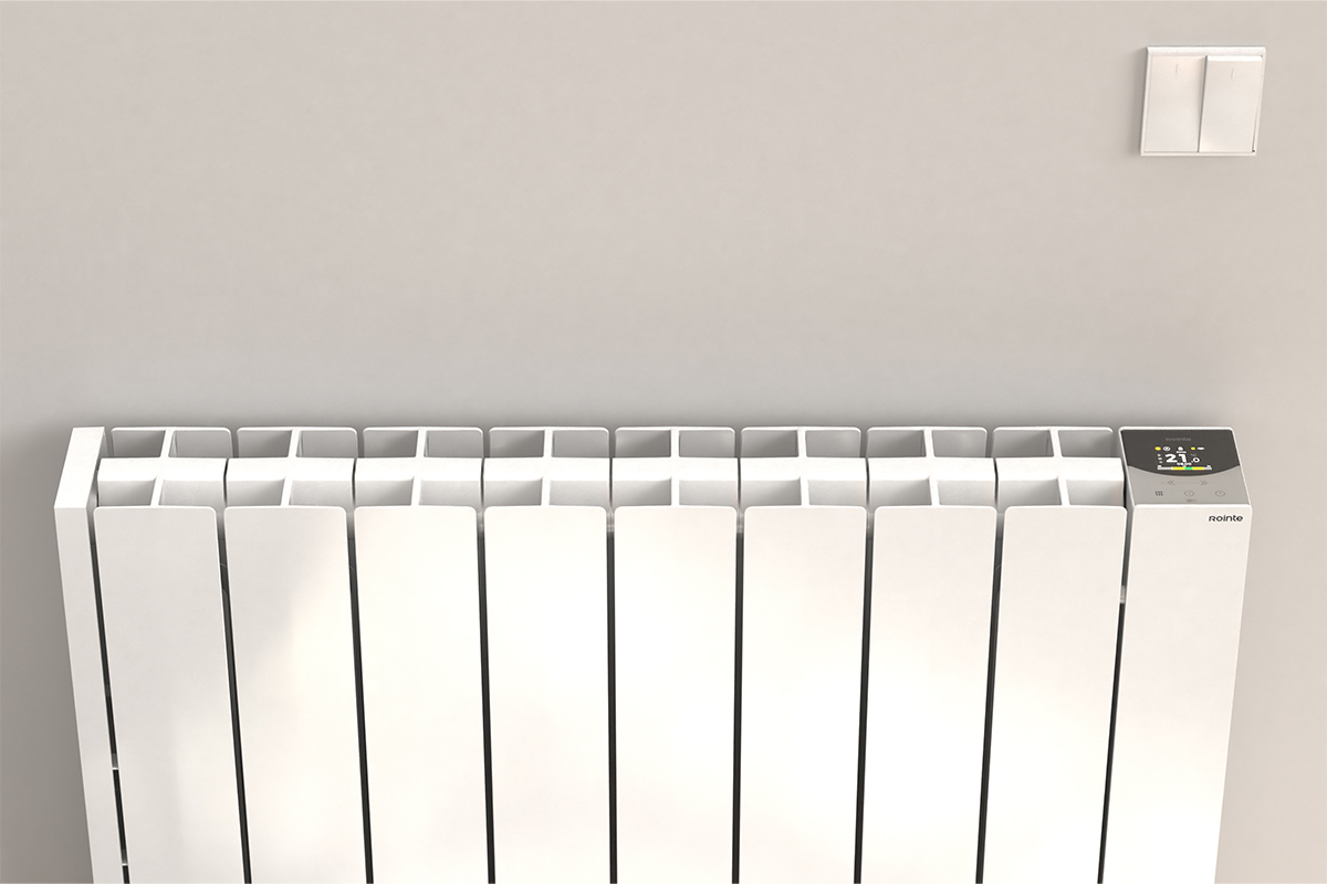 Rointe Belize - BRIW1200RAD3 Wi-Fi Electric Radiator, White, 1200W, 8 Elements Rointe Belize - BRIW1200RAD3 Wi-Fi Electric Radiator, White, 1200W, 8 Elements -Mycabin.ie