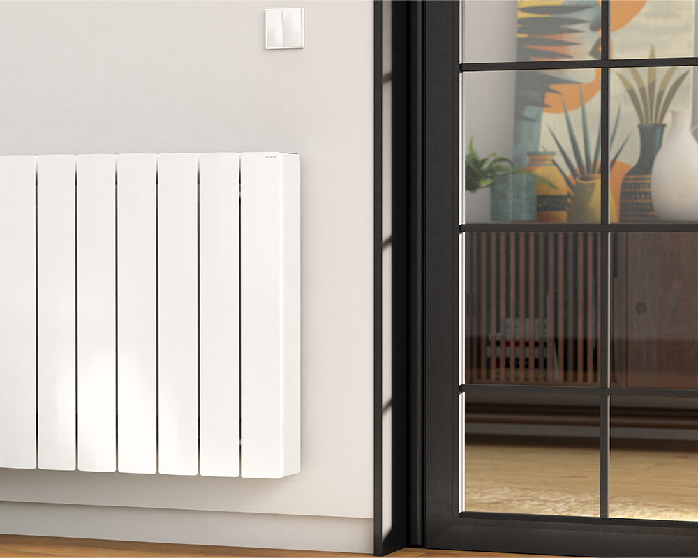 Rointe Belize - BRIW1200RAD3 Wi-Fi Electric Radiator, White, 1200W, 8 Elements -Mycabin.ie