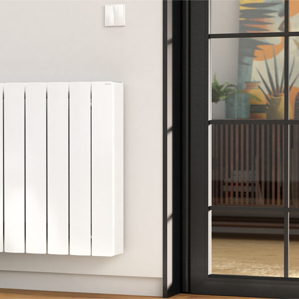 Rointe Belize - BRIW1200RAD3 Wi-Fi Electric Radiator, White, 1200W, 8 Elements -Mycabin.ie