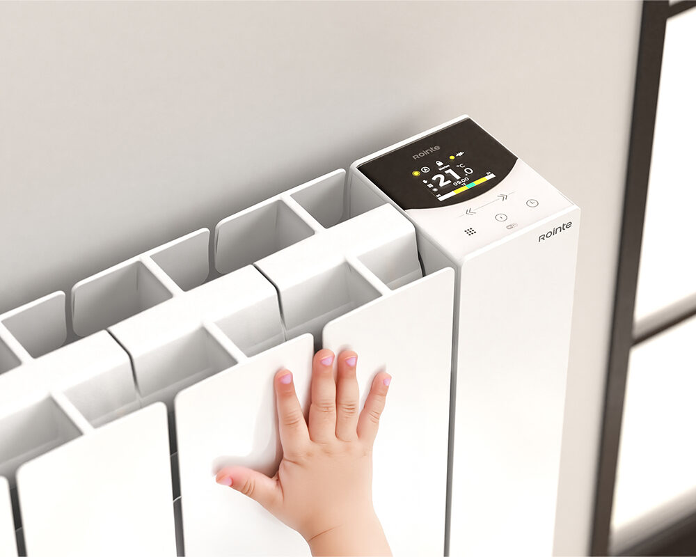 Rointe Belize - BRIW1200RAD3 Wi-Fi Electric Radiator, White, 1200W, 8 Elements -Mycabin.ie