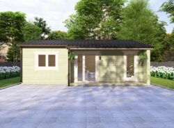 Residential Barn Style Two Bedroom H Log Cabin -Mycabin.ie