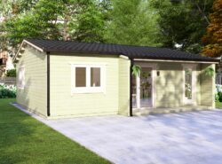 Residential Barn Style Two Bedroom H Log Cabin -Mycabin.ie