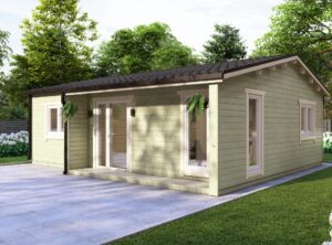 Residential Barn Style Two Bedroom H Log Cabin -Mycabin.ie