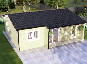 Residential Barn Style Two Bedroom H Log Cabin -Mycabin.ie
