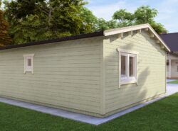 Residential Barn Style Two Bedroom H Log Cabin -Mycabin.ie