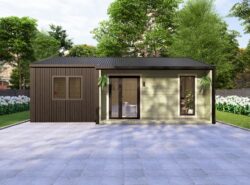 Residential Barn Style Two Bedroom H Log Cabin -Mycabin.ie