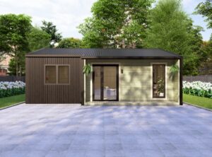 Residential Barn Style Two Bedroom H Log Cabin -Mycabin.ie