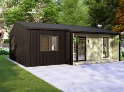 Residential Barn Style Two Bedroom H Log Cabin -Mycabin.ie