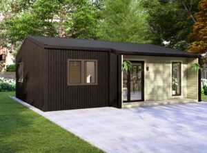 Residential Barn Style Two Bedroom H Log Cabin -Mycabin.ie