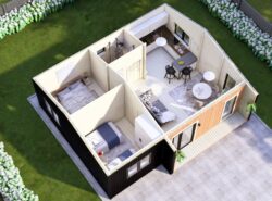 Residential Barn Style Two Bedroom H Log Cabin -Mycabin.ie