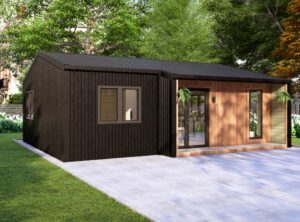 Residential Barn Style Two Bedroom H Log Cabin -Mycabin.ie